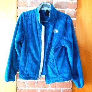 North Face Osito Blue Fleece Full Zip Jacket